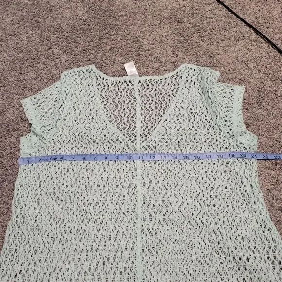 Ladies Swimsuit  Pullover Coverup   Eyelet Top sz  Large - Picture 11 of 13